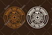 design vintage logo with hand drawn illustration