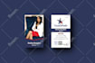 do real estate business card design with your photo
