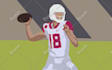 draw athletic flat art for clubs and posters