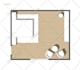 make bedroom interior illustration, sketch