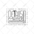 create vintage retro monoline badge, logo design
