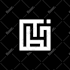 create arabic logo in kufi square kufic style