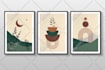 make mid century modern digital wall art for etsy store