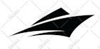 minimalist black and white vector silhouette mascot logo