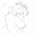 draw continuous vector line art illustration , line drawing