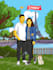 draw you in custom yellow cartoon portrait