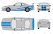 draw 2d vehicle template, blueprint, detailed vector drawing