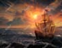 draw fantasy background and landscape