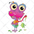 create a funny and bizarre hand drawn cartoon illustration