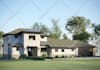 create 3d render for exterior house