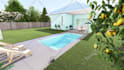 3d landscape design, backyard, front yard, deck, pool as a landscape architect