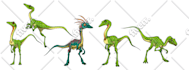 draw cartoon dinosaur in semi realis cartoon