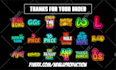 design custom text emotes for twitch youtube discord kick