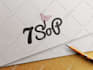 design custom trendy hand drawn logo and branding kit with brand identity