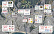 design and redesign retail trade aerial map for offering memorandum brochure