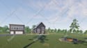 create 3d model exterior facade with realistic rendering