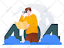 make modern flat illustration for your app or web