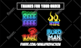 design unique custom text emotes for twitch, kick, youtube