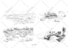 make beautiful sketch of house, building and environment