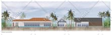 render 2d plan, elevation, section in photoshop
