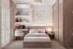do interior design and 3d rendering for bedroom living room and kitchen