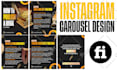 create instagram carousel post design