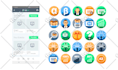 design icons in any style for web and mobile