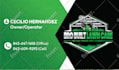 do lawn care door hanger postcard and flyer design