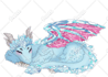 draw fairytale fantasy mythical animal digital illustration