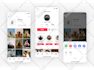create a creative mobile app UX UI design in figma