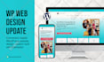 design a professional website on wordpress