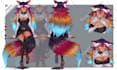 draw anime character reference sheet for you or vtuber