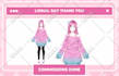 draw anime vtuber live2d model art ready to rigging