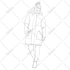 draw continuous vector line art illustration , line drawing