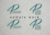do font based, hand lettering logo creation