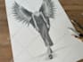 hand draw pencil portrait, pencil sketches, family portrait