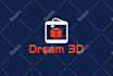 do professional 3d business logo with free mockups