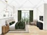 create a hand drawn interior sketch or illustration