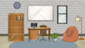 draw a room interior illustration