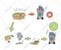 draw cute instruction illustration