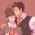 draw a digital couple drawing, fanart, or oc