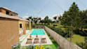 make landscape, garden, patio, pool, backyard  design, 24