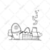 design cute character for children book illustration