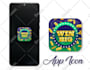 design a modern and simple mobile app icon or website logo
