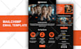 design mailchimp email template newsletter for campaign, automation