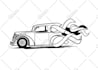 draw clean black and white line art illustration