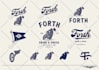 design hand drawn vintage logo illustration