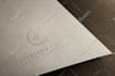 smart monogram logo design, then fancy