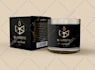 design a luxury candle label, logo, and box for your candle brand