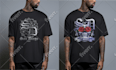 create a custom graphic streetwear t shirt design